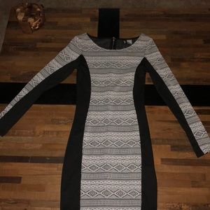 H&M long sleeve tight mini dress, size 2